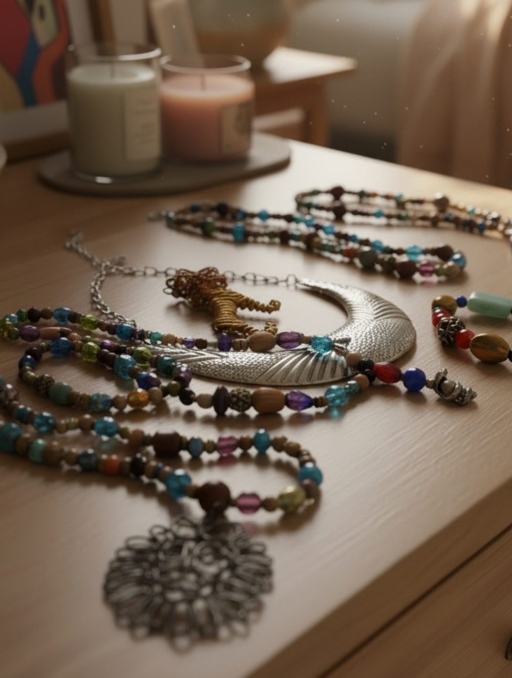 Mixed Jewelry Lot - Bohemian Festival Accessory Summer Vintage